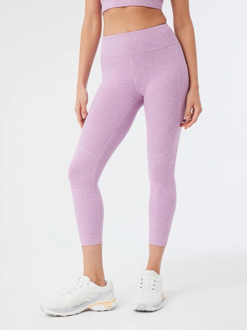 Outdoor Voices TechSweat Leggings Pink High Rise Cropped Small